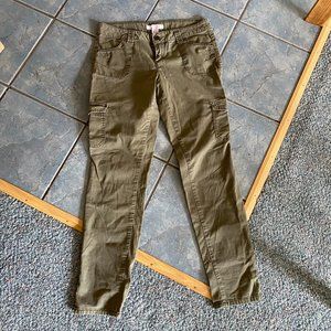 Olive Green Skinny Cargo Pants - Candie's
